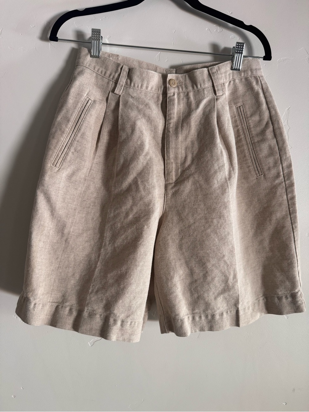 Liz Claiborne Women’s High Waisted Pleated Flat Front Shorts